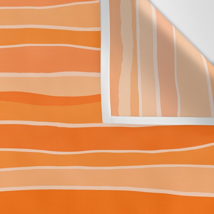 Retro Orange Stripes Wall Tapestry Gallery Image 3