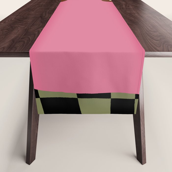 Big pot with flower  Table Runner Gallery Image 1