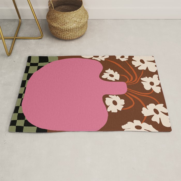 Big pot with flower  Rug Gallery Image 1