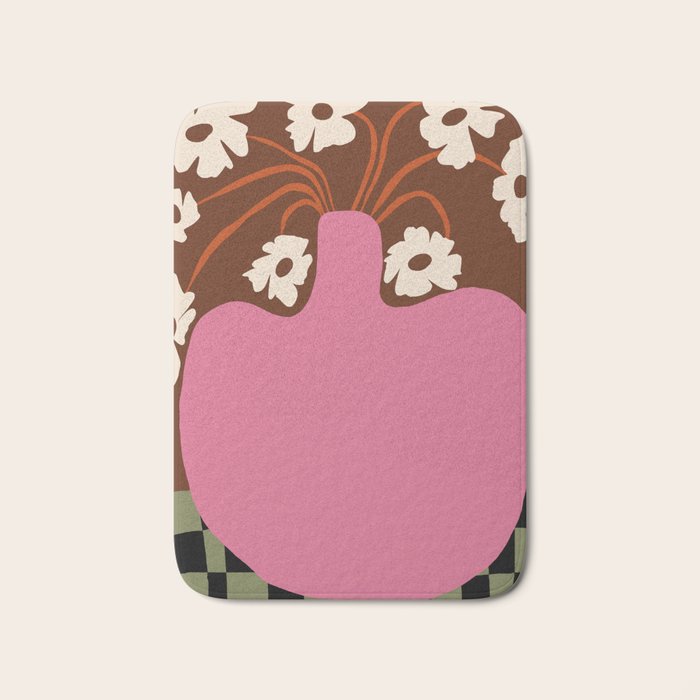 Big pot with flower  Bath Mat Gallery Image 1