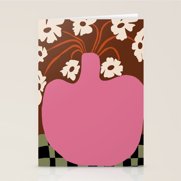 Big pot with flower  Stationery Card Gallery Image 2