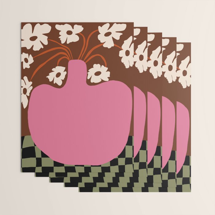 Big pot with flower  Wrapping Paper Gallery Image 3
