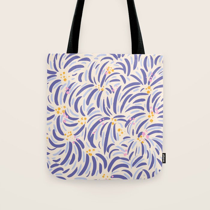 Powerful and floral pattern invers Tote Bag Gallery Image 1