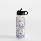 Powerful and floral pattern invers Water Bottle Gallery Image 1