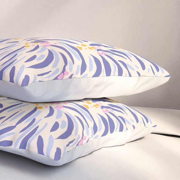Powerful and floral pattern invers Pillow Sham Gallery Image 3
