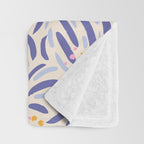 Powerful and floral pattern invers Throw Blanket Gallery Image 3