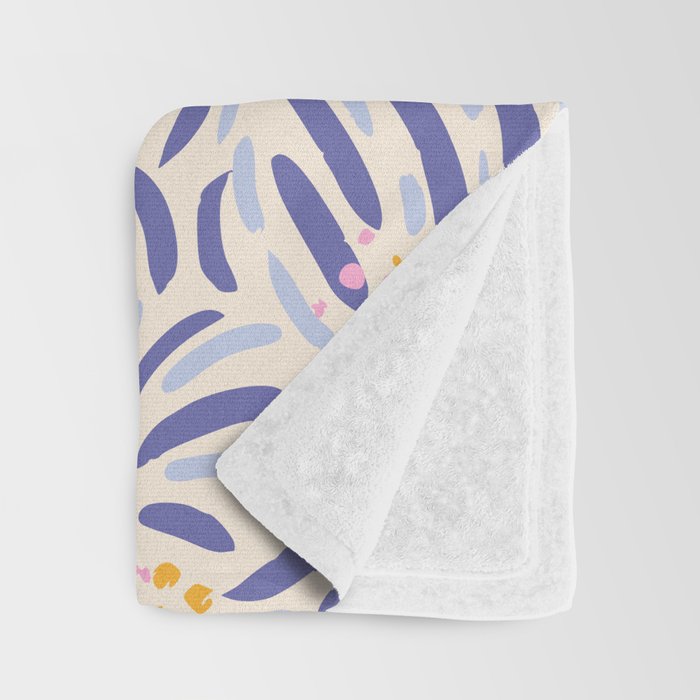 Powerful and floral pattern invers Throw Blanket Gallery Image 3