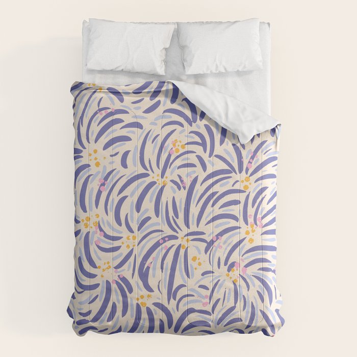 Powerful and floral pattern invers Comforter Gallery Image 6