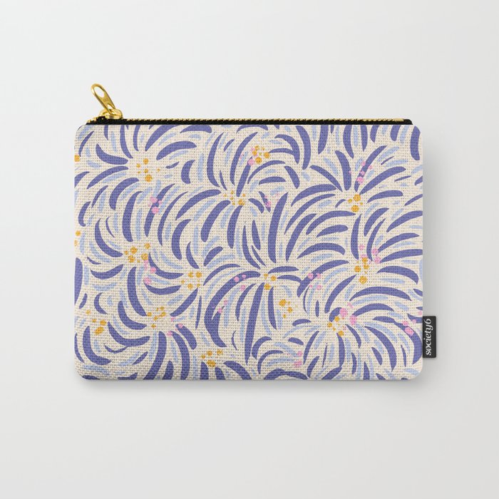 Powerful and floral pattern invers Carry All Pouch Gallery Image 1