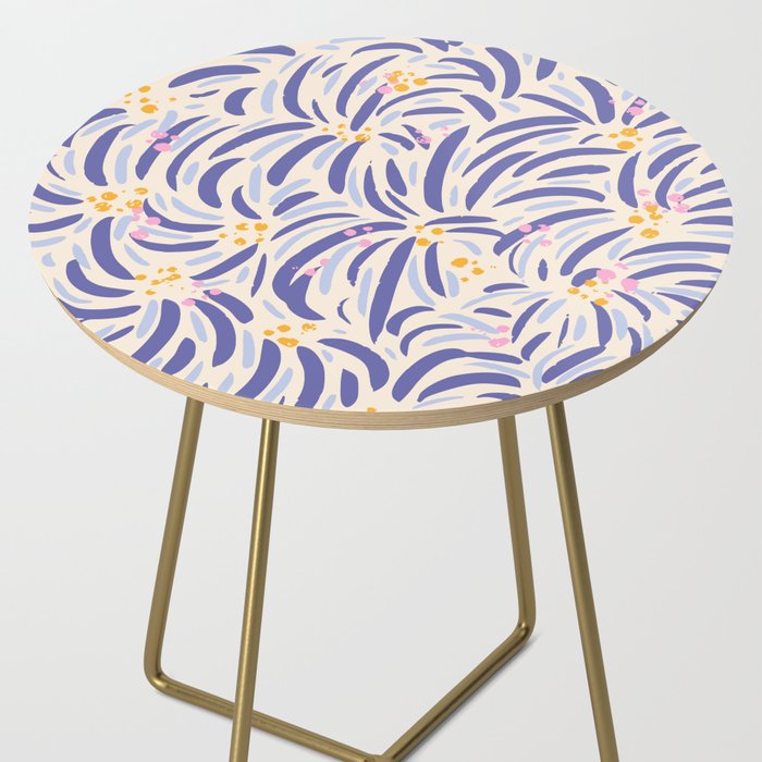 Powerful and floral pattern invers Side Table Gallery Image 2