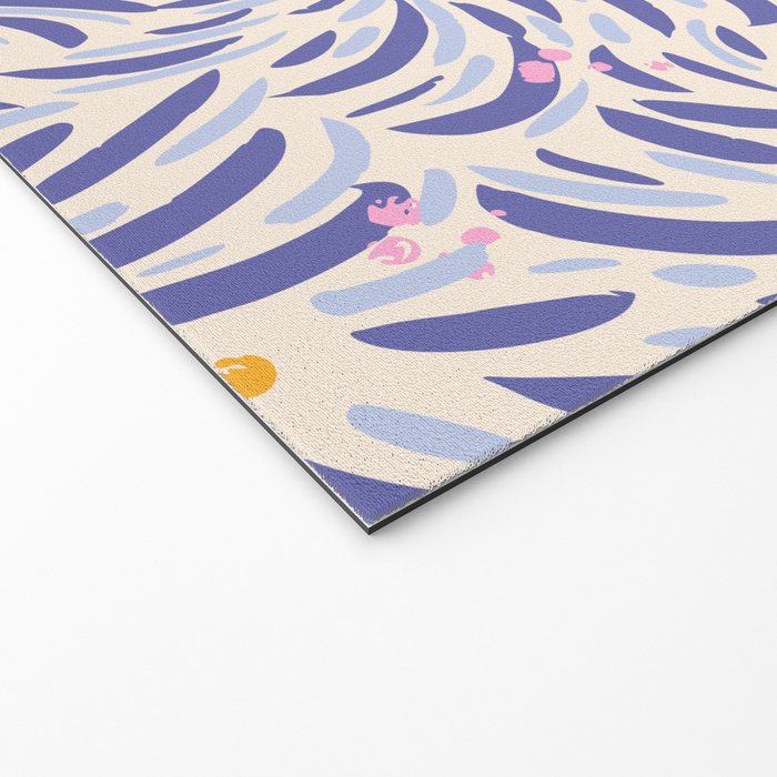 Powerful and floral pattern invers Welcome Mat Gallery Image 2