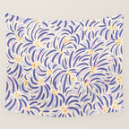 Powerful and floral pattern invers Wall Tapestry Gallery Image 4