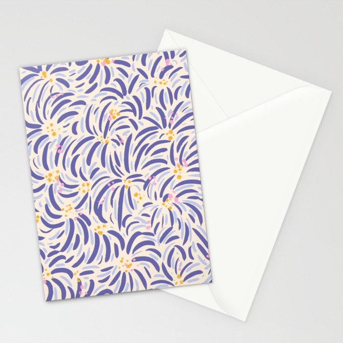 Powerful and floral pattern invers Stationery Card Gallery Image 2