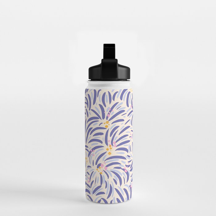 Powerful and floral pattern invers Water Bottle Gallery Image 2