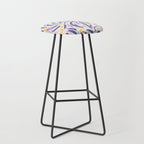 Powerful and floral pattern invers Stool Gallery Image 1