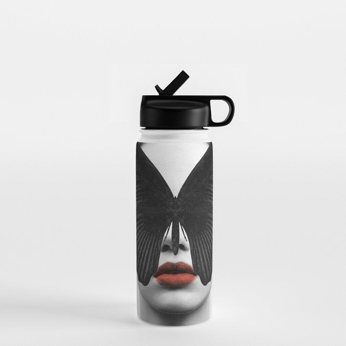 BLACK BUTTERFLY Water Bottle Gallery Image 1
