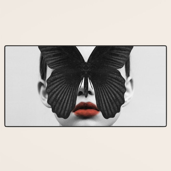 BLACK BUTTERFLY Desk Mat Gallery Image 3