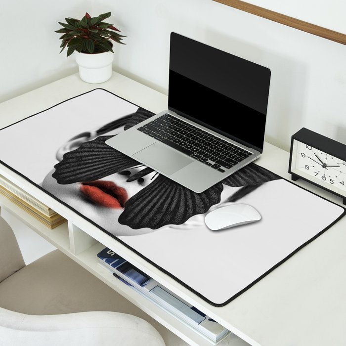 BLACK BUTTERFLY Desk Mat Gallery Image 2