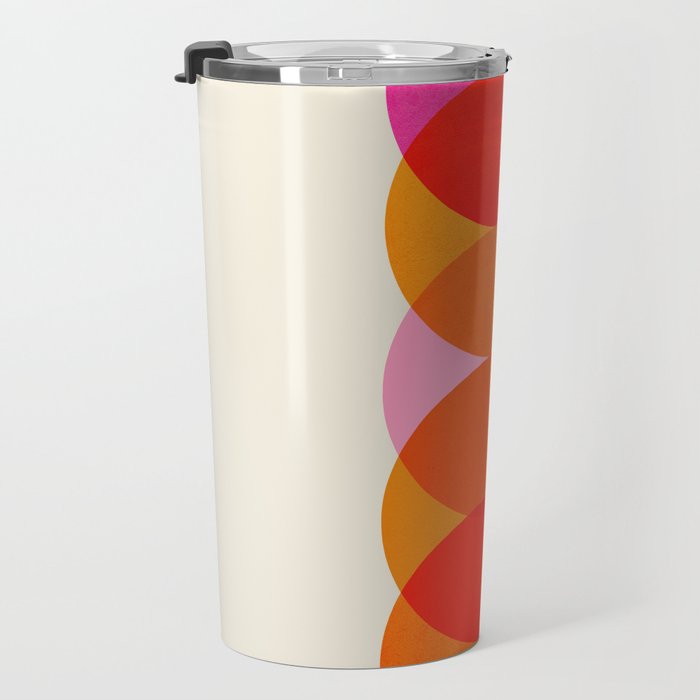 Abstraction_COLOUR_CIRCLES_001 Travel Mug Gallery Image 3
