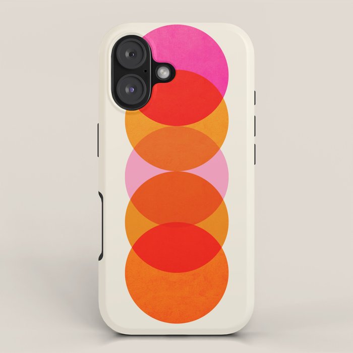 Abstraction_COLOUR_CIRCLES_001 iPhone Case Gallery Image 1