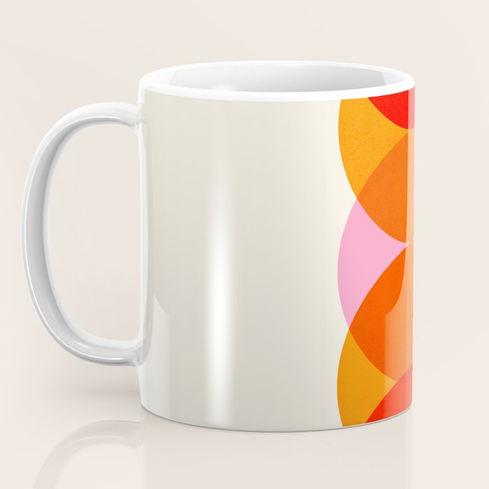 Abstraction_COLOUR_CIRCLES_001 Coffee Mug Gallery Image 3