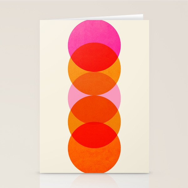 Abstraction_COLOUR_CIRCLES_001 Stationery Card Gallery Image 2