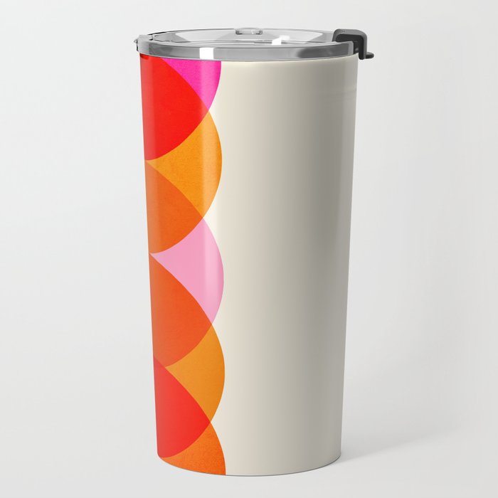 Abstraction_COLOUR_CIRCLES_001 Travel Mug Gallery Image 2