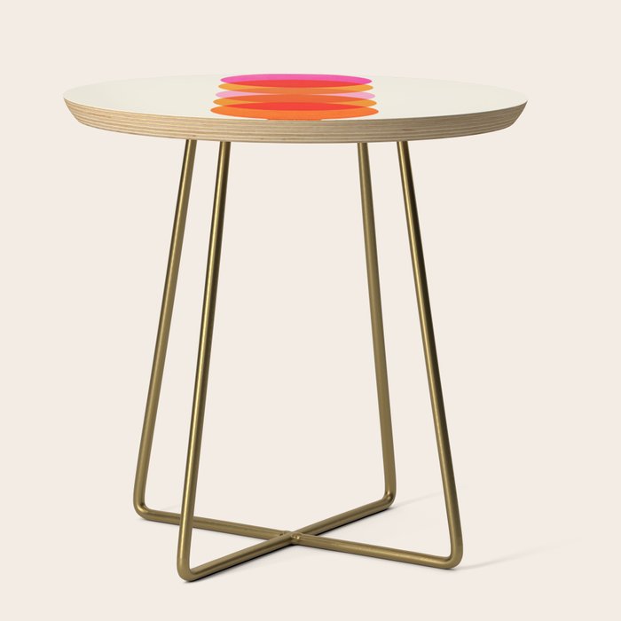 Abstraction_COLOUR_CIRCLES_001 Side Table Gallery Image 1