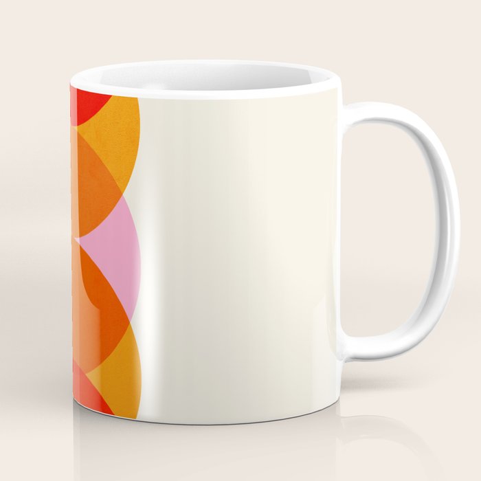 Abstraction_COLOUR_CIRCLES_001 Coffee Mug Gallery Image 1