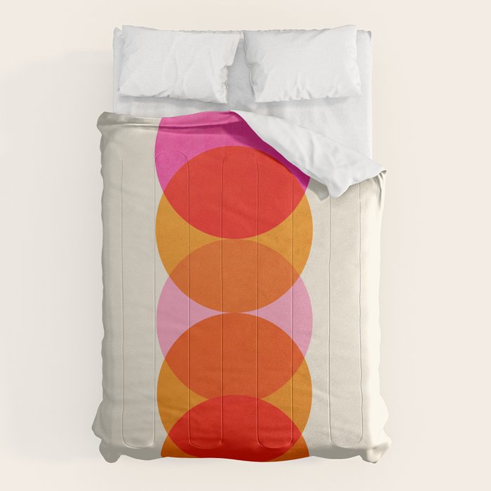 Abstraction_COLOUR_CIRCLES_001 Comforter Gallery Image 6