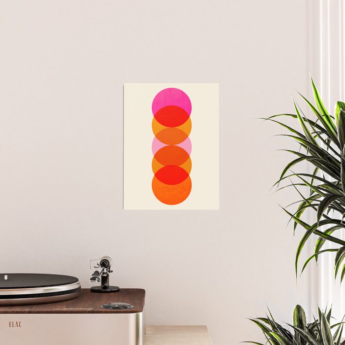 Abstraction_COLOUR_CIRCLES_001 Poster Gallery Image 2