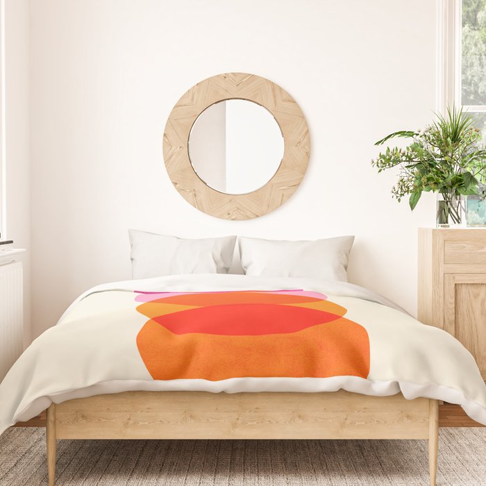 Abstraction_COLOUR_CIRCLES_001 Duvet Cover Gallery Image 3