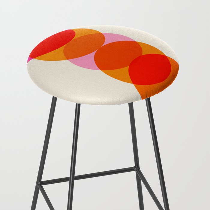 Abstraction_COLOUR_CIRCLES_001 Stool Gallery Image 2