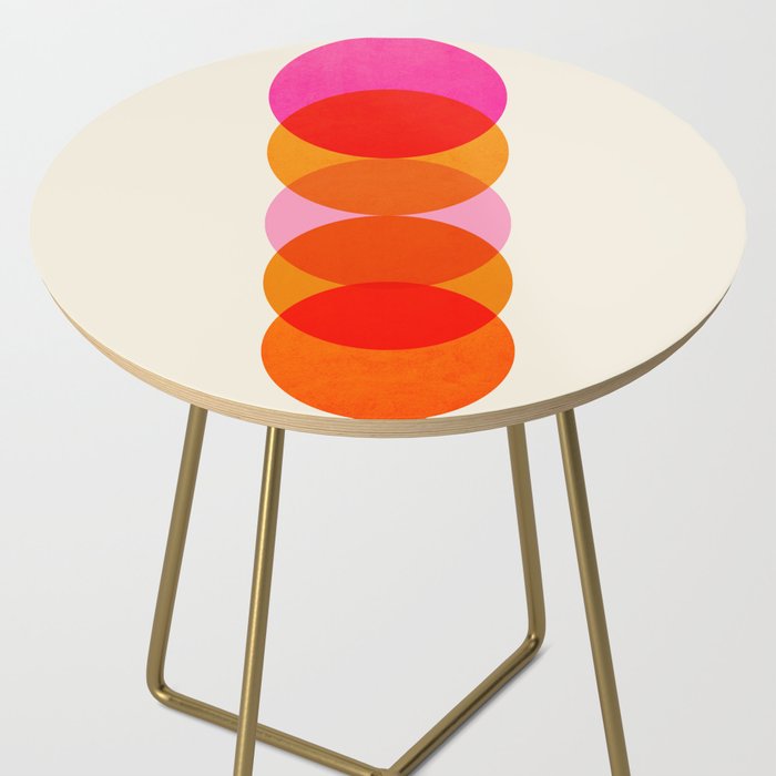 Abstraction_COLOUR_CIRCLES_001 Side Table Gallery Image 2