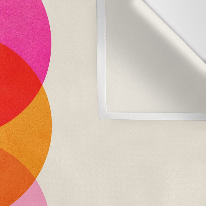 Abstraction_COLOUR_CIRCLES_001 Wall Tapestry Gallery Image 3