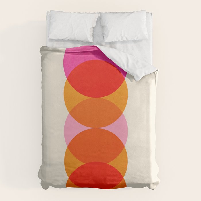 Abstraction_COLOUR_CIRCLES_001 Duvet Cover Gallery Image 6
