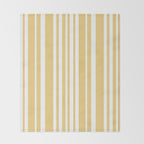Classic Stripes XLIV - Pastel Yellow Throw Blanket Gallery Image 2