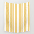 Classic Stripes XLIV - Pastel Yellow Wall Tapestry Gallery Image 4