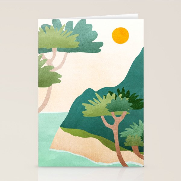 A Sunny Day On Planet Three Landscape  Stationery Card Gallery Image 2