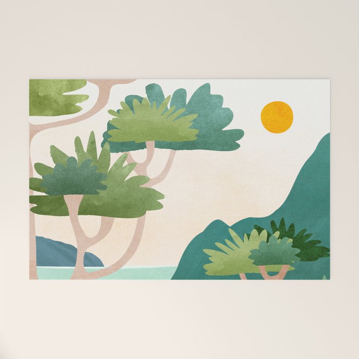 A Sunny Day On Planet Three Landscape  Welcome Mat Gallery Image 1