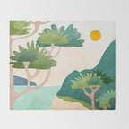 A Sunny Day On Planet Three Landscape  Throw Blanket Gallery Image 2