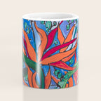 Birds of Paradise in Blue After Matisse Coffee Mug Gallery Image 4