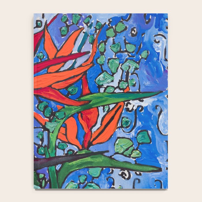 Birds of Paradise in Blue After Matisse Notebook Gallery Image 4