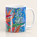 Birds of Paradise in Blue After Matisse Coffee Mug Gallery Image 1
