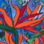 Birds of Paradise in Blue After Matisse Coffee Mug Gallery Image 2
