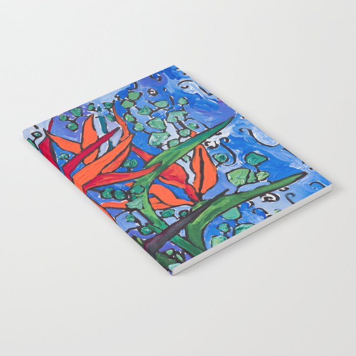 Birds of Paradise in Blue After Matisse Notebook Gallery Image 1