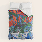 Birds of Paradise in Blue After Matisse Comforter Gallery Image 6