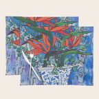 Birds of Paradise in Blue After Matisse Placemat Gallery Image 1
