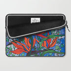 Birds of Paradise in Blue After Matisse Laptop Sleeve Gallery Image 2