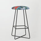 Birds of Paradise in Blue After Matisse Stool Gallery Image 1